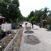 Kegiatan Pembangunan Rabat Jalan (RT 02) Desa Tobanoma Tahun Anggaran 2024